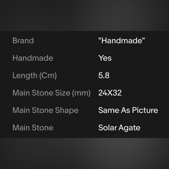 SOLAR AGATE PENDANT - Picture 2 of 4